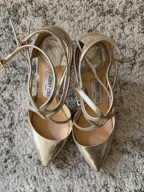 Jimmy Choo Women’s Lancer 100 Metallic Pumps